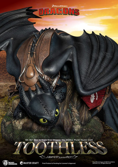 How To Train Your Dragon Master Craft Statue Toothless 24cm - Scale Statue - Beast Kingdom Toys - Hobby Figures UK