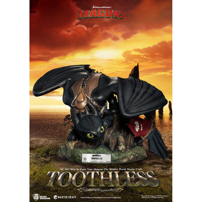 How To Train Your Dragon Master Craft Statue Toothless 24cm - Scale Statue - Beast Kingdom Toys - Hobby Figures UK