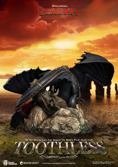 How To Train Your Dragon Master Craft Statue Toothless 24cm - Scale Statue - Beast Kingdom Toys - Hobby Figures UK