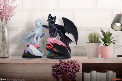 How To Train Your Dragon Statue Light Fury 26cm - Scale Statue - Sideshow Collectibles - Hobby Figures UK