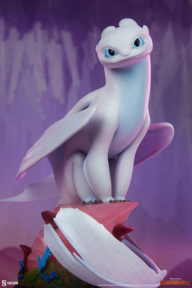 How To Train Your Dragon Statue Light Fury 26cm - Scale Statue - Sideshow Collectibles - Hobby Figures UK