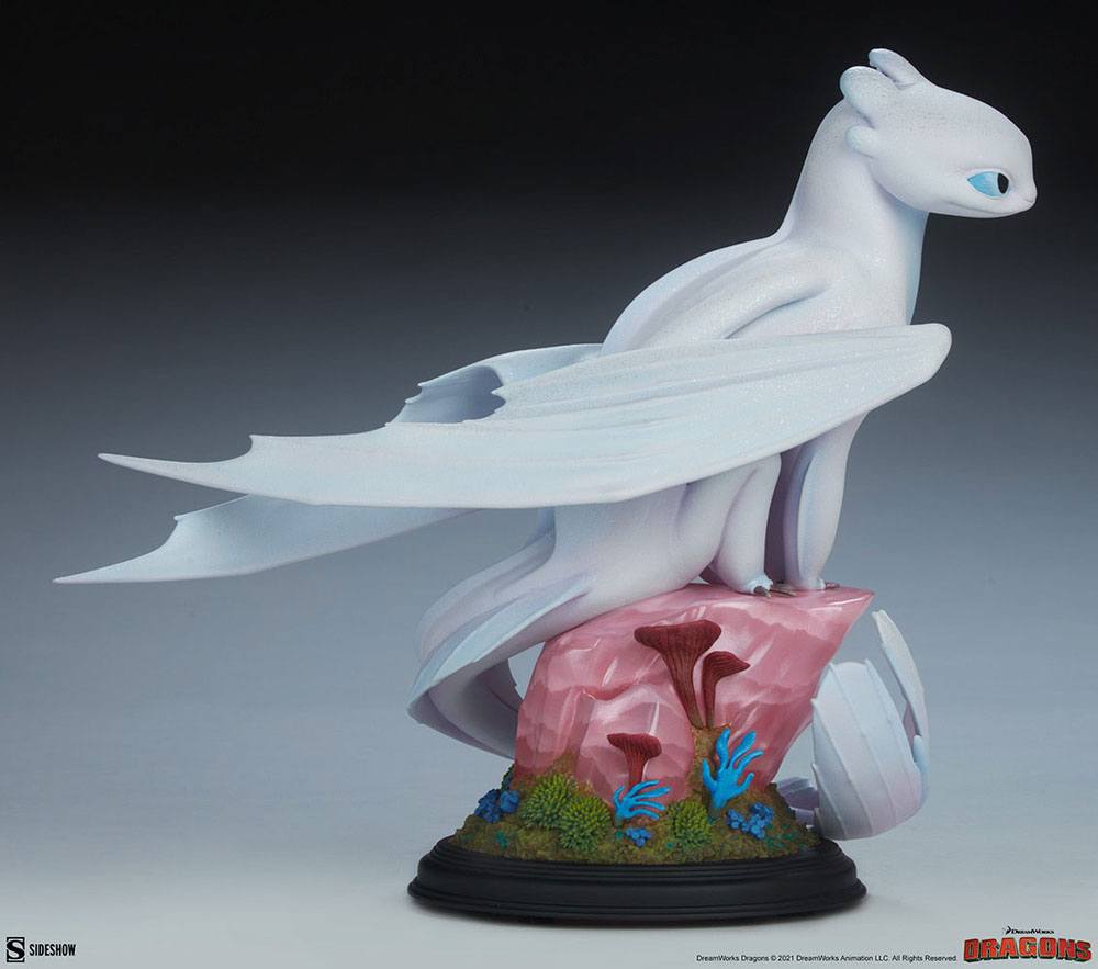 How To Train Your Dragon Statue Light Fury 26cm - Scale Statue - Sideshow Collectibles - Hobby Figures UK