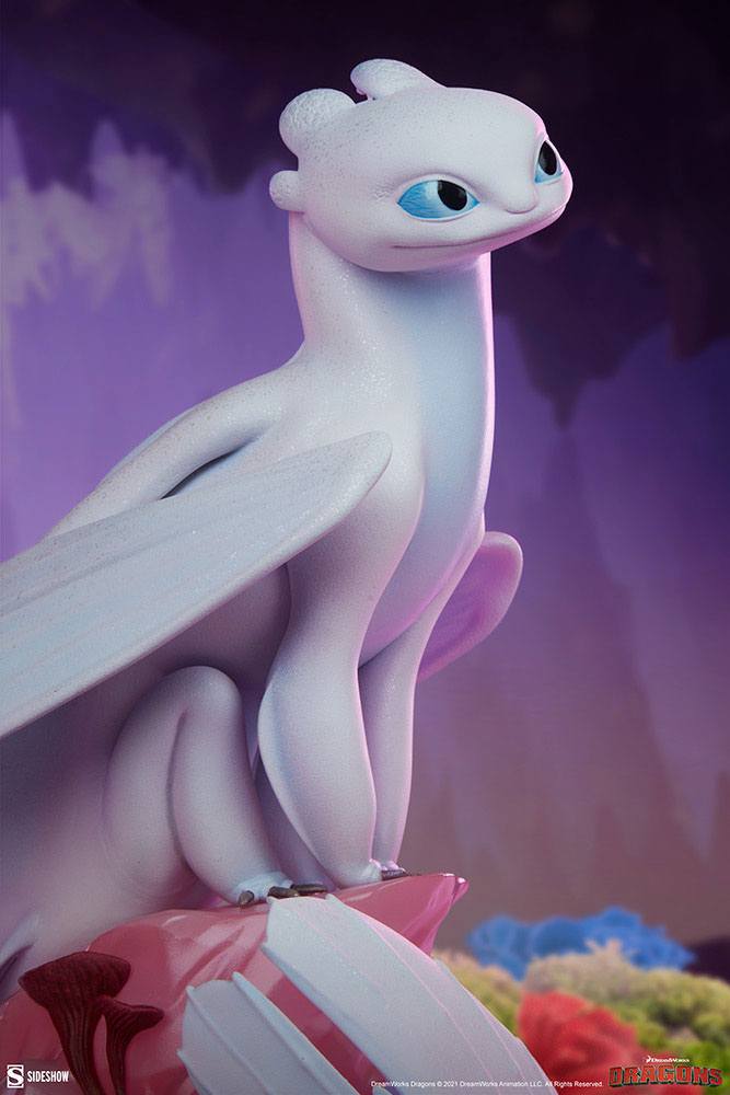 How To Train Your Dragon Statue Light Fury 26cm - Scale Statue - Sideshow Collectibles - Hobby Figures UK