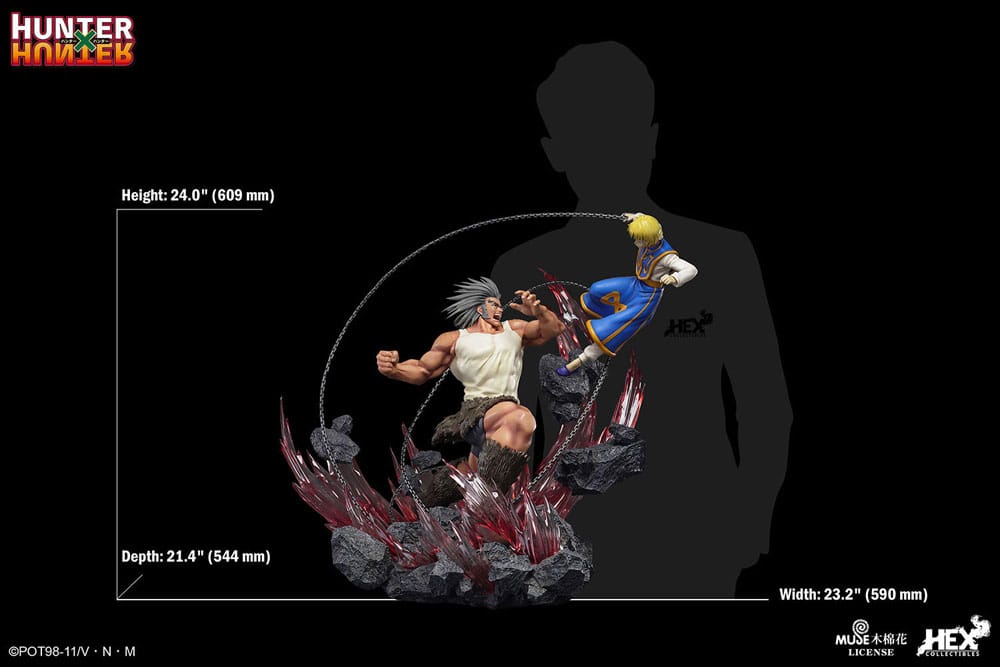 Hunter x Hunter Elite Dynamic Statue 1/6 Kurapika Vs Uvogin 61cm - Scale Statue - HEX Collectibles - Hobby Figures UK