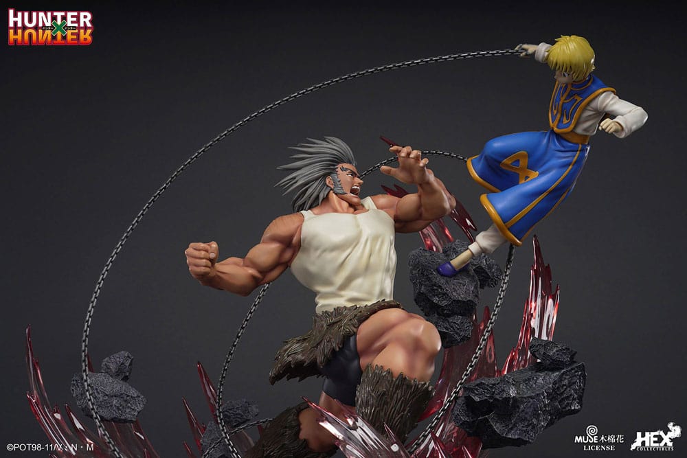 Hunter x Hunter Elite Dynamic Statue 1/6 Kurapika Vs Uvogin 61cm - Scale Statue - HEX Collectibles - Hobby Figures UK