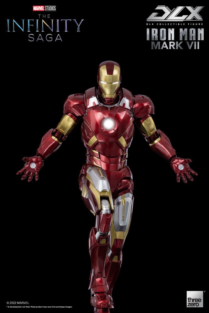 Infinity Saga DLX Action Figure 1/12 Iron Man Mark 7 17cm - Action Figures - ThreeZero - Hobby Figures UK