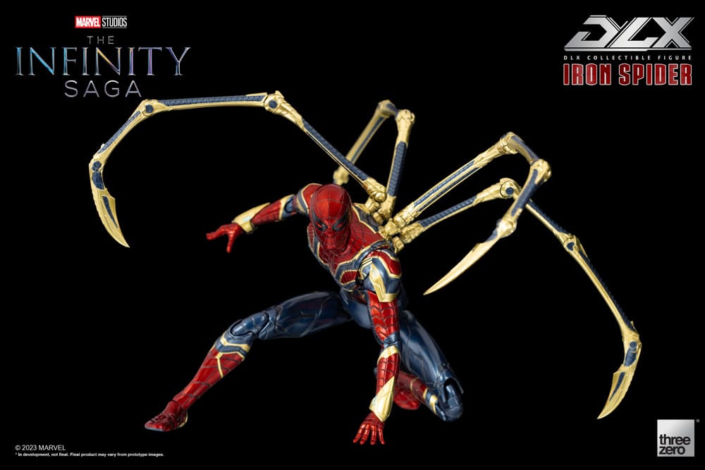 Infinity Saga DLX Action Figure 1/12 Iron Spider 16cm - Action Figures - ThreeZero - Hobby Figures UK