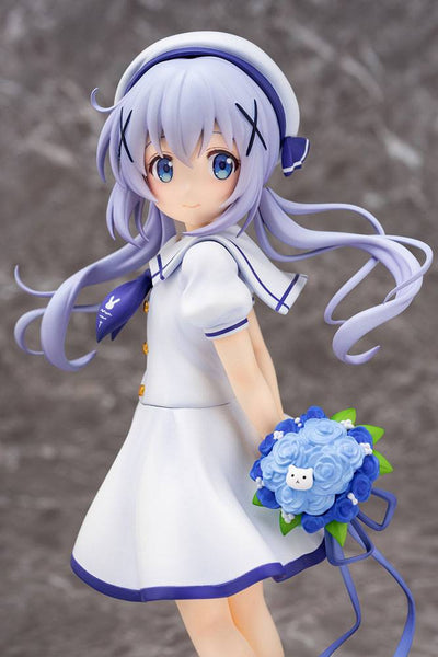 Is the Order a Rabbit? PVC Statue 1/7 Chino (Summer Uniform) 21cm - Scale Statue - Plum - Hobby Figures UK
