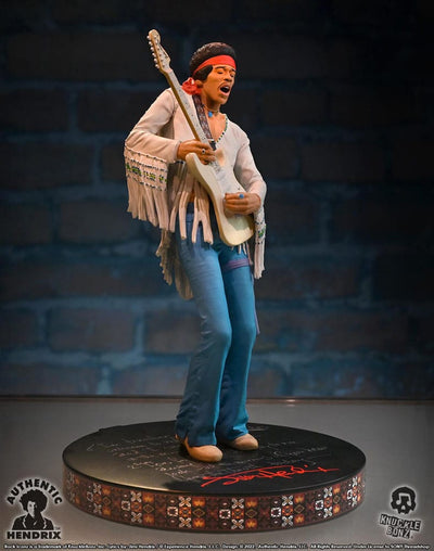 Jimi Hendrix Rock Iconz Statue Jimi Hendrix III 22cm - Scale Statue - Knucklebonz - Hobby Figures UK