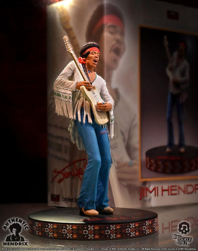 Jimi Hendrix Rock Iconz Statue Jimi Hendrix III 22cm - Scale Statue - Knucklebonz - Hobby Figures UK