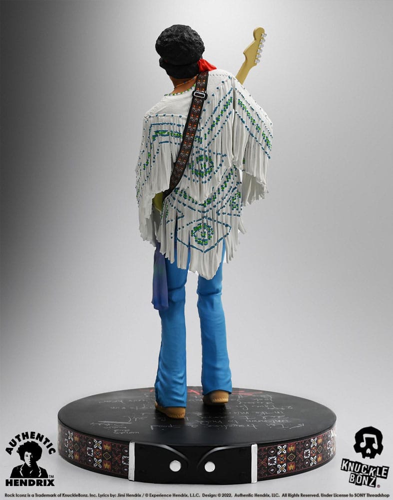 Jimi Hendrix Rock Iconz Statue Jimi Hendrix III 22cm - Scale Statue - Knucklebonz - Hobby Figures UK