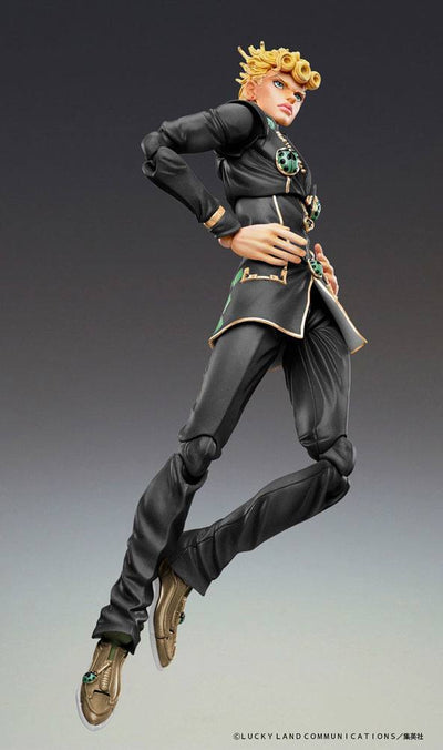 JoJo's Bizarre Adventure Giorno Giovanna Ver. Black Super Action Statue SAS Figure 15cm - Action Figures - Medicos Entertainment - Hobby Figures UK