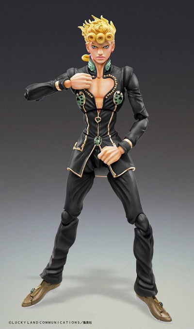 JoJo's Bizarre Adventure Giorno Giovanna Ver. Black Super Action Statue SAS Figure 15cm - Action Figures - Medicos Entertainment - Hobby Figures UK