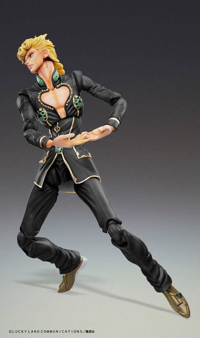 JoJo's Bizarre Adventure Giorno Giovanna Ver. Black Super Action Statue SAS Figure 15cm - Action Figures - Medicos Entertainment - Hobby Figures UK