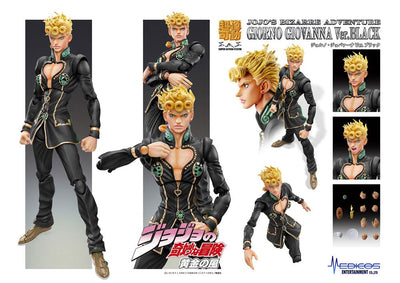 JoJo's Bizarre Adventure Giorno Giovanna Ver. Black Super Action Statue SAS Figure 15cm - Action Figures - Medicos Entertainment - Hobby Figures UK