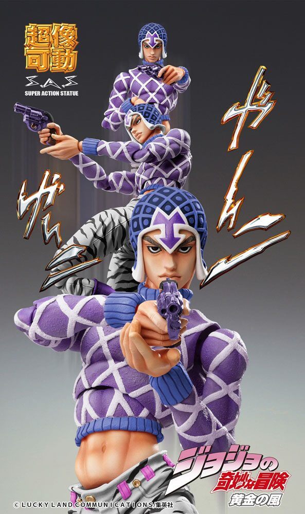 JoJo's Bizarre Adventure Guido Mista & SP Third Super Action Statue SAS Figure 15cm - Action Figures - Medicos Entertainment - Hobby Figures UK