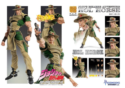 JoJo's Bizarre Adventure Hol Horse Super Action Statue SAS Figure 15cm - Action Figures - Medicos Entertainment - Hobby Figures UK