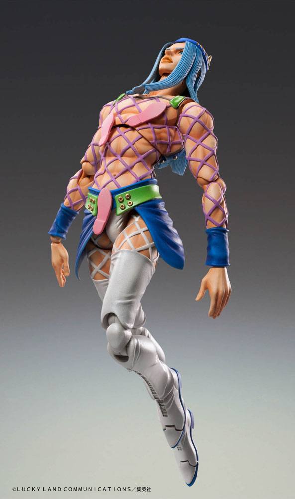 JoJo's Bizarre Adventure Part 6 Stone Ocean Super Action Statue Figure Narciso Anasui 15cm - Action Figures - Medicos Entertainment - Hobby Figures UK