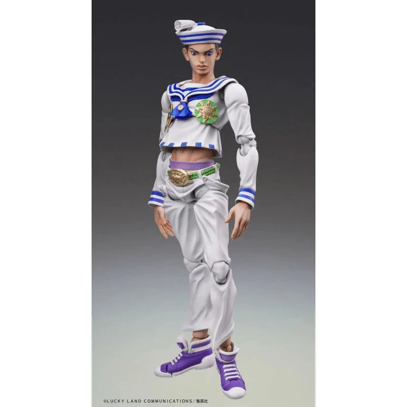 JoJo's Bizarre Adventure Part 8 JoJolion Super Action Statue Figure Josuke ‘Gappy’ Higashikata 15cm - Action Figures - Medicos Entertainment - Hobby Figures UK