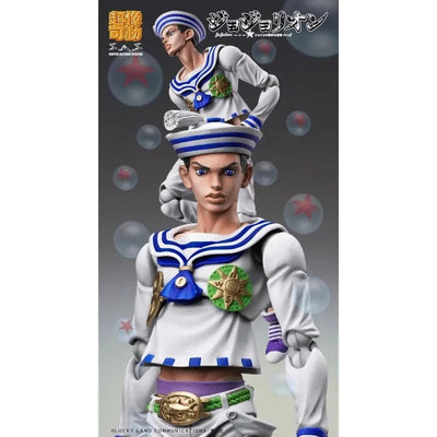 JoJo's Bizarre Adventure Part 8 JoJolion Super Action Statue Figure Josuke ‘Gappy’ Higashikata 15cm - Action Figures - Medicos Entertainment - Hobby Figures UK