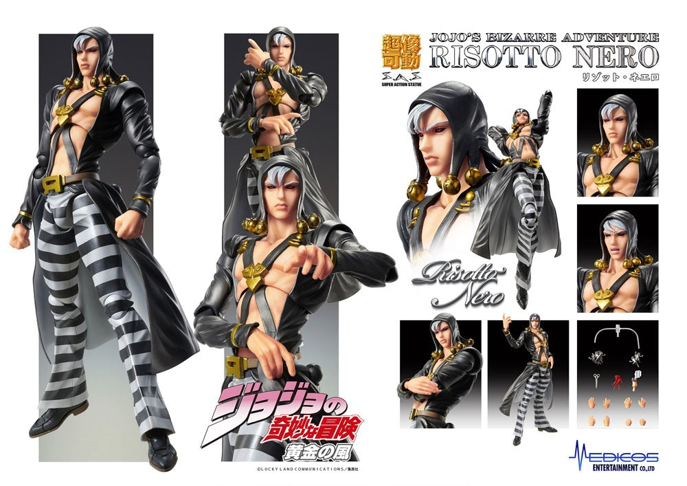 JoJo's Bizarre Adventure Risotto Nero Super Action Statue SAS Figure 16cm - Action Figures - Medicos Entertainment - Hobby Figures UK