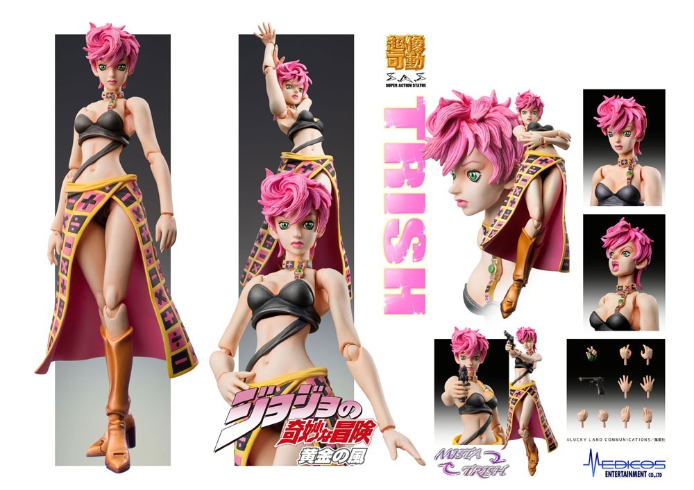 JoJo's Bizarre Adventure Trish Una Super Action Statue SAS Figure 15cm - Action Figures - Medicos Entertainment - Hobby Figures UK