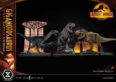 Jurassic World: Dominion Legacy Museum Collection Statue 1/15 Giganotosaurus Final Battle Regular Version 48cm - Scale Statue - Prime 1 Studio - Hobby Figures UK