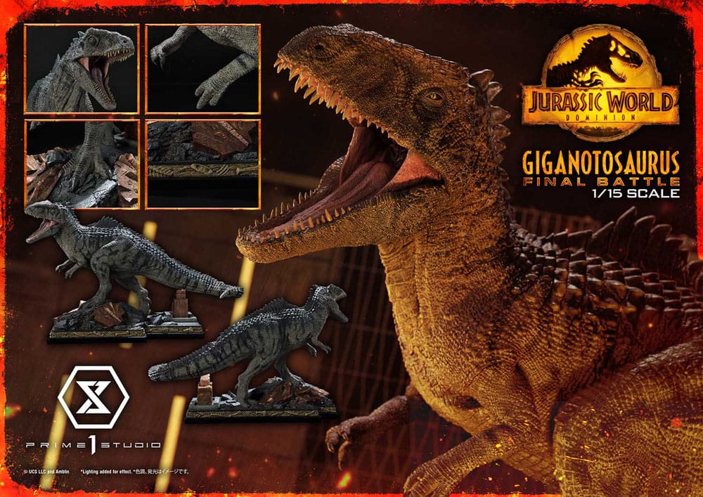 Jurassic World: Dominion Legacy Museum Collection Statue 1/15 Giganotosaurus Final Battle Regular Version 48cm - Scale Statue - Prime 1 Studio - Hobby Figures UK