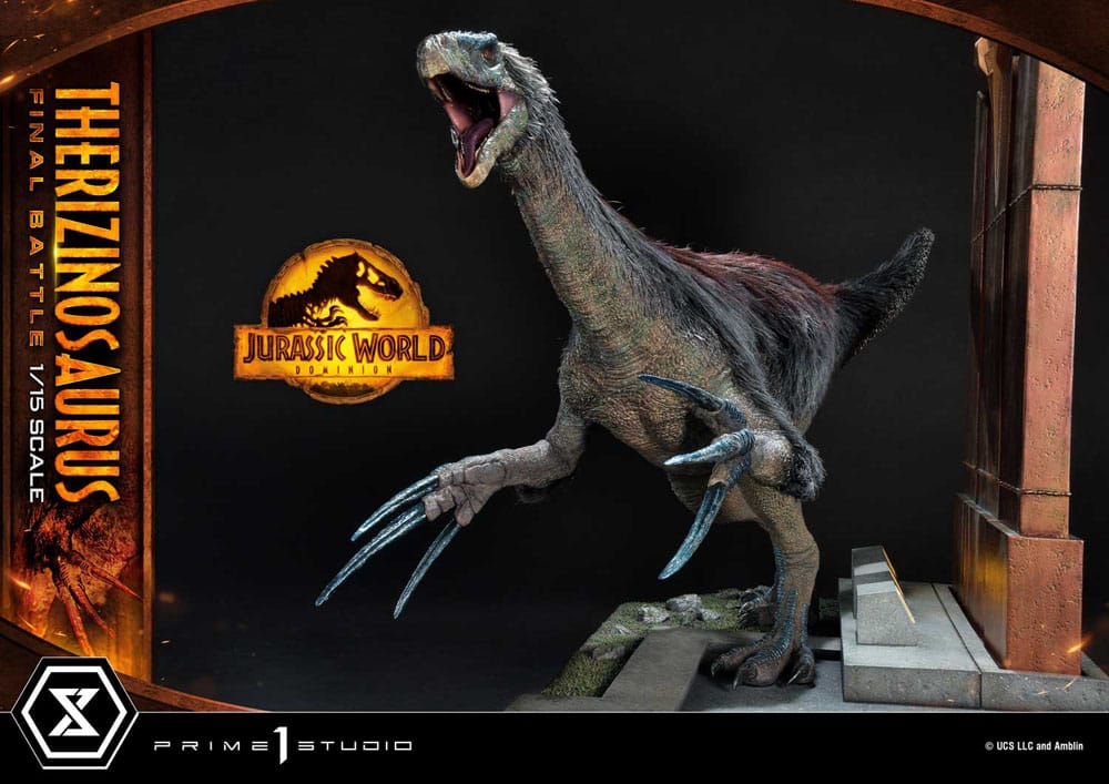 Jurassic World: Dominion Legacy Museum Collection Statue 1/15 Therizinosaurus Final Battle Bonus Version 55cm - Scale Statue - Prime 1 Studio - Hobby Figures UK