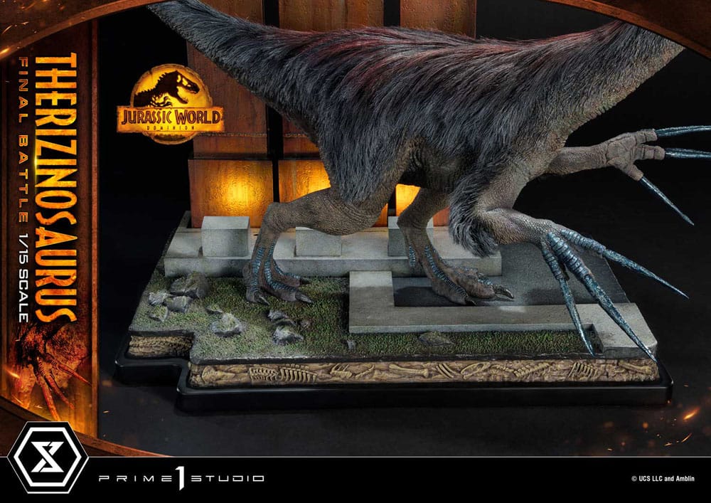 Jurassic World: Dominion Legacy Museum Collection Statue 1/15 Therizinosaurus Final Battle Bonus Version 55cm - Scale Statue - Prime 1 Studio - Hobby Figures UK