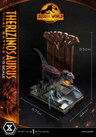 Jurassic World: Dominion Legacy Museum Collection Statue 1/15 Therizinosaurus Final Battle Bonus Version 55cm - Scale Statue - Prime 1 Studio - Hobby Figures UK