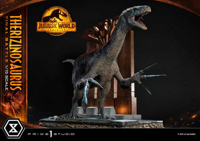 Jurassic World: Dominion Legacy Museum Collection Statue 1/15 Therizinosaurus Final Battle Bonus Version 55cm - Scale Statue - Prime 1 Studio - Hobby Figures UK