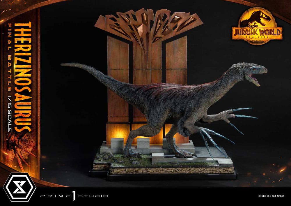 Jurassic World: Dominion Legacy Museum Collection Statue 1/15 Therizinosaurus Final Battle Bonus Version 55cm - Scale Statue - Prime 1 Studio - Hobby Figures UK