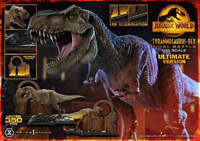 Jurassic World: Dominion Legacy Museum Collection Statue 1/15 Tyrannosaurus-Rex Final Battle Ultimate Version 38cm - Scale Statue - Prime 1 Studio - Hobby Figures UK