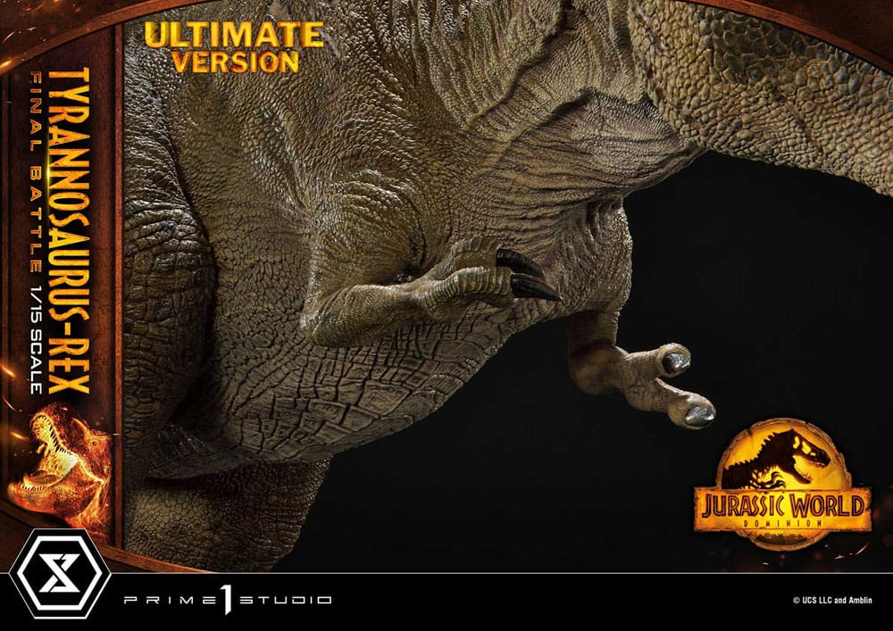 Jurassic World: Dominion Legacy Museum Collection Statue 1/15 Tyrannosaurus-Rex Final Battle Ultimate Version 38cm - Scale Statue - Prime 1 Studio - Hobby Figures UK