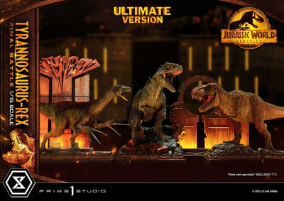 Jurassic World: Dominion Legacy Museum Collection Statue 1/15 Tyrannosaurus-Rex Final Battle Ultimate Version 38cm - Scale Statue - Prime 1 Studio - Hobby Figures UK