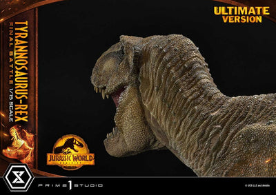 Jurassic World: Dominion Legacy Museum Collection Statue 1/15 Tyrannosaurus-Rex Final Battle Ultimate Version 38cm - Scale Statue - Prime 1 Studio - Hobby Figures UK