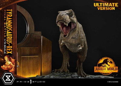 Jurassic World: Dominion Legacy Museum Collection Statue 1/15 Tyrannosaurus-Rex Final Battle Ultimate Version 38cm - Scale Statue - Prime 1 Studio - Hobby Figures UK