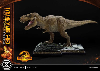 Jurassic World: Dominion Legacy Museum Collection Statue 1/15 Tyrannosaurus-Rex Final Battle Ultimate Version 38cm - Scale Statue - Prime 1 Studio - Hobby Figures UK