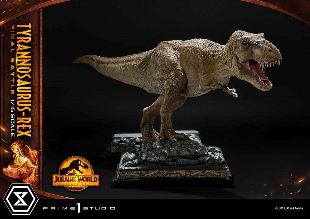 Jurassic World: Dominion Legacy Museum Collection Statue 1/15 Tyrannosaurus-Rex Final Battle Ultimate Version 38cm - Scale Statue - Prime 1 Studio - Hobby Figures UK