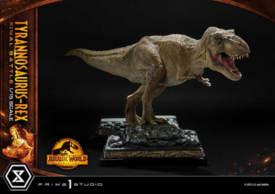 Jurassic World: Dominion Legacy Museum Collection Statue 1/15 Tyrannosaurus-Rex Final Battle Ultimate Version 38cm - Scale Statue - Prime 1 Studio - Hobby Figures UK