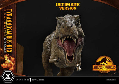 Jurassic World: Dominion Legacy Museum Collection Statue 1/15 Tyrannosaurus-Rex Final Battle Ultimate Version 38cm - Scale Statue - Prime 1 Studio - Hobby Figures UK