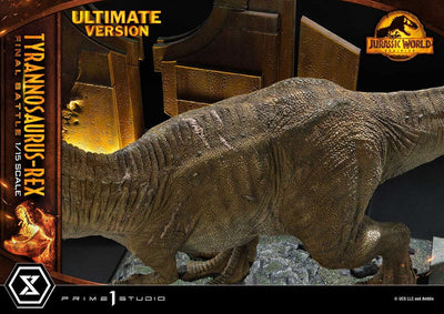 Jurassic World: Dominion Legacy Museum Collection Statue 1/15 Tyrannosaurus-Rex Final Battle Ultimate Version 38cm - Scale Statue - Prime 1 Studio - Hobby Figures UK