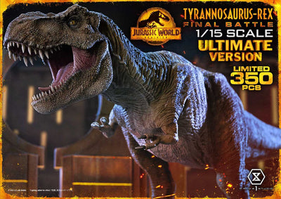 Jurassic World: Dominion Legacy Museum Collection Statue 1/15 Tyrannosaurus-Rex Final Battle Ultimate Version 38cm - Scale Statue - Prime 1 Studio - Hobby Figures UK