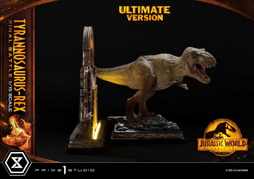 Jurassic World: Dominion Legacy Museum Collection Statue 1/15 Tyrannosaurus-Rex Final Battle Ultimate Version 38cm - Scale Statue - Prime 1 Studio - Hobby Figures UK