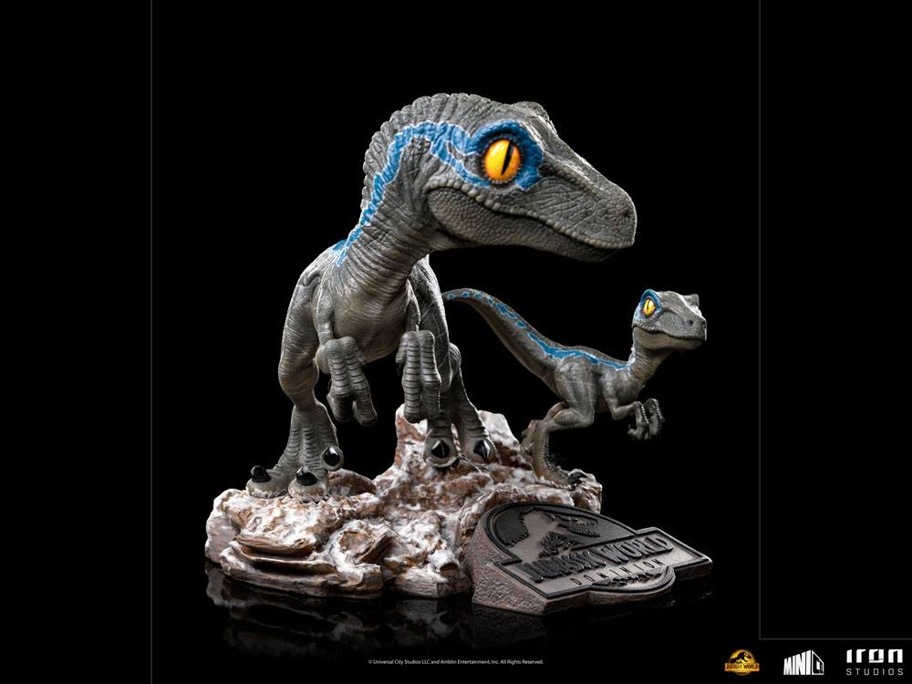 Jurassic World Dominion Mini Co. PVC Figure Blue and Beta 13cm - Mini Figures - Iron Studios - Hobby Figures UK