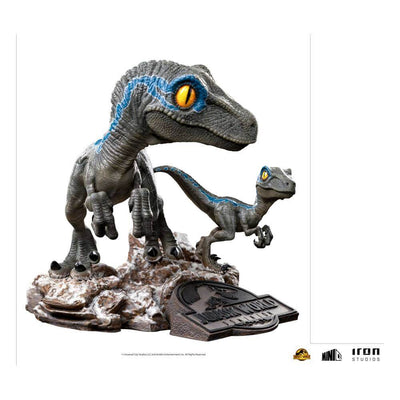 Jurassic World Dominion Mini Co. PVC Figure Blue and Beta 13cm - Mini Figures - Iron Studios - Hobby Figures UK