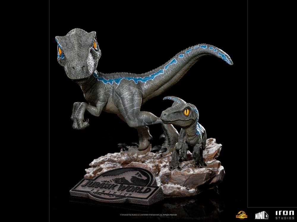 Jurassic World Dominion Mini Co. PVC Figure Blue and Beta 13cm - Mini Figures - Iron Studios - Hobby Figures UK
