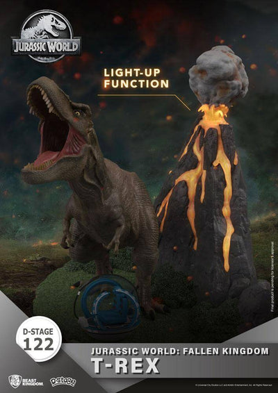 Jurassic World: Fallen Kingdom D-Stage PVC Diorama T-Rex 13cm - Scale Statue - Beast Kingdom Toys - Hobby Figures UK
