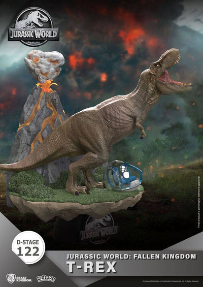 Jurassic World: Fallen Kingdom D-Stage PVC Diorama T-Rex 13cm - Scale Statue - Beast Kingdom Toys - Hobby Figures UK